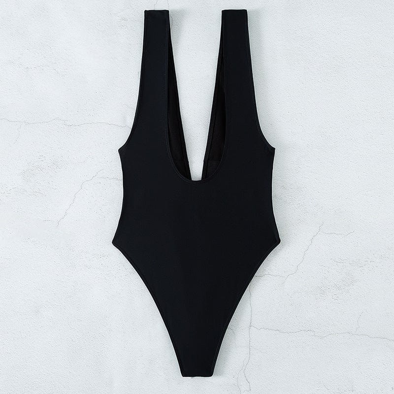 Bañador negro con lacito Louise-Laurene.es