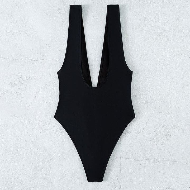 Bañador negro con lacito Louise-Laurene.es