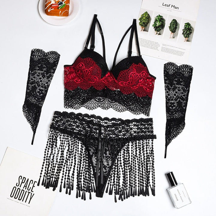 Conjunto de lencería de encaje Reading-Laurene.es