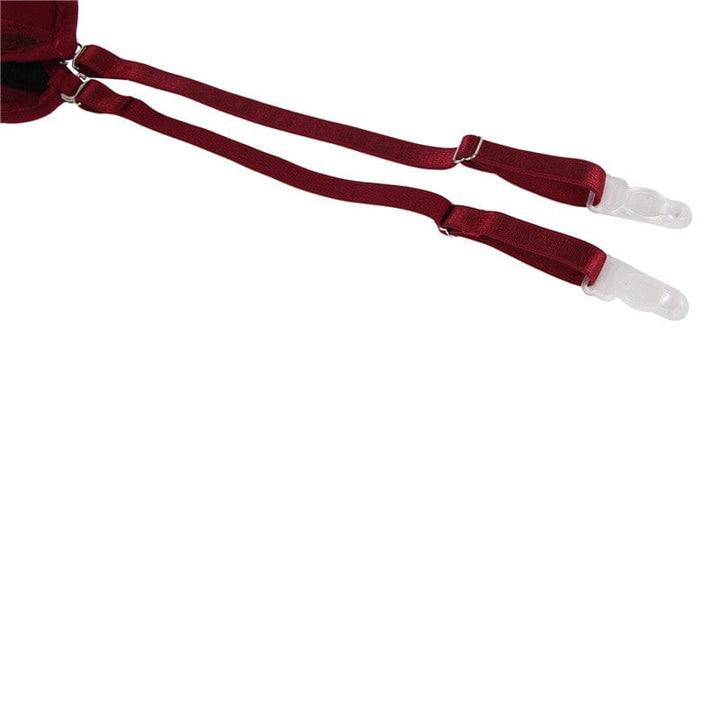 Conjunto de lencería de encaje con corsé-Laurene.es