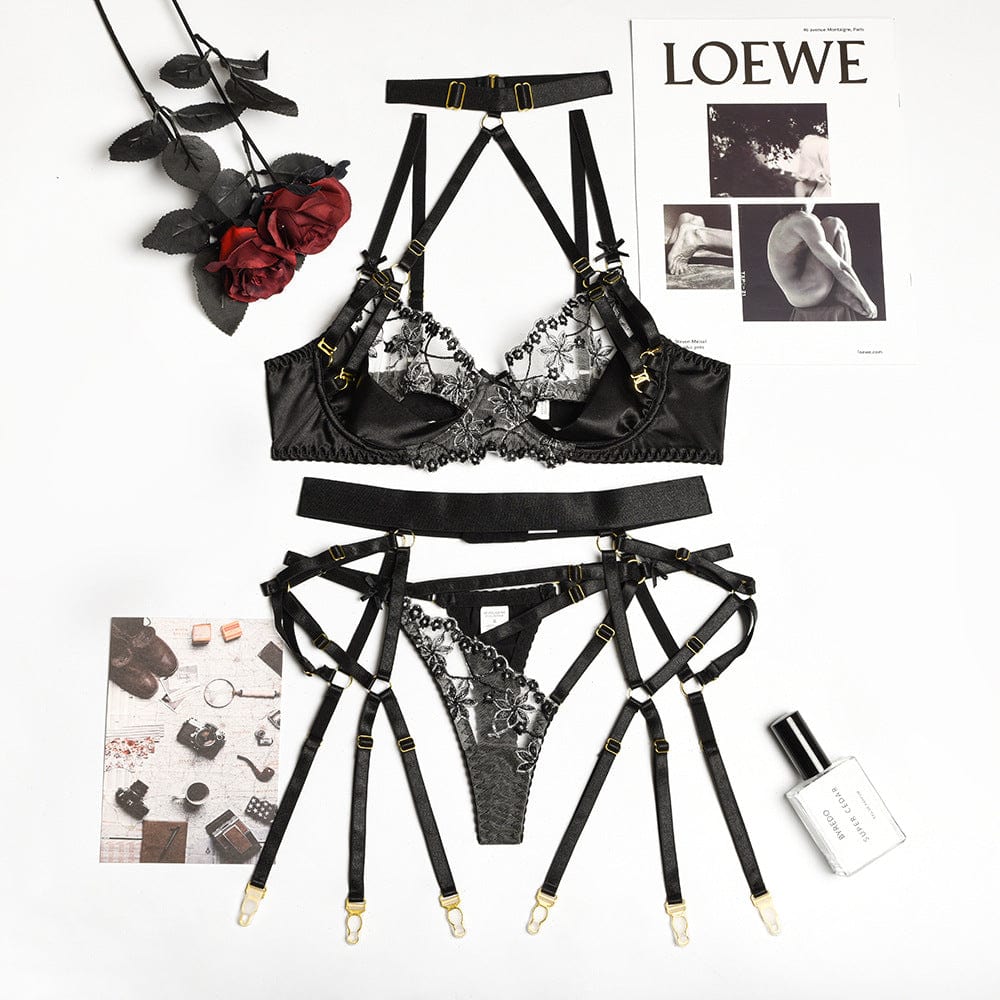 Conjunto de lencería de satén Fairy-Laurene.es