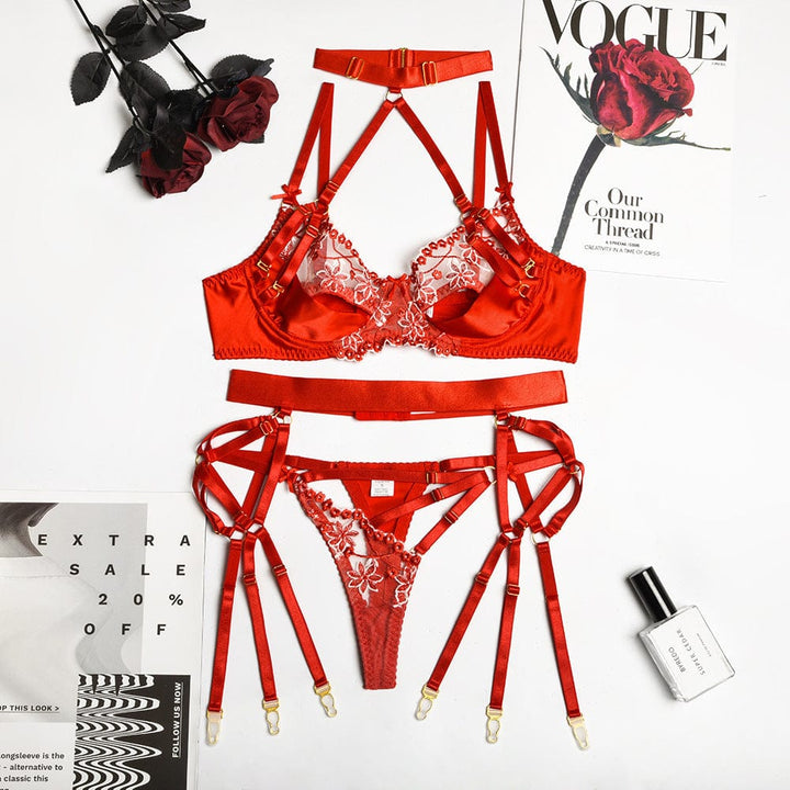 Conjunto de lencería de satén Fairy-Laurene.es