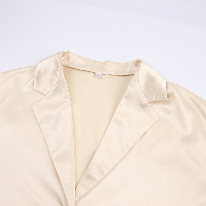 Conjunto de noche con camisa Ivory-Laurene.es