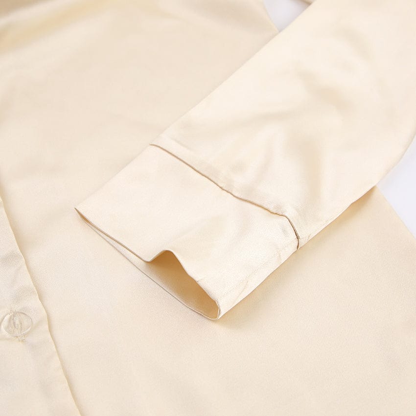Conjunto de noche con camisa Ivory-Laurene.es