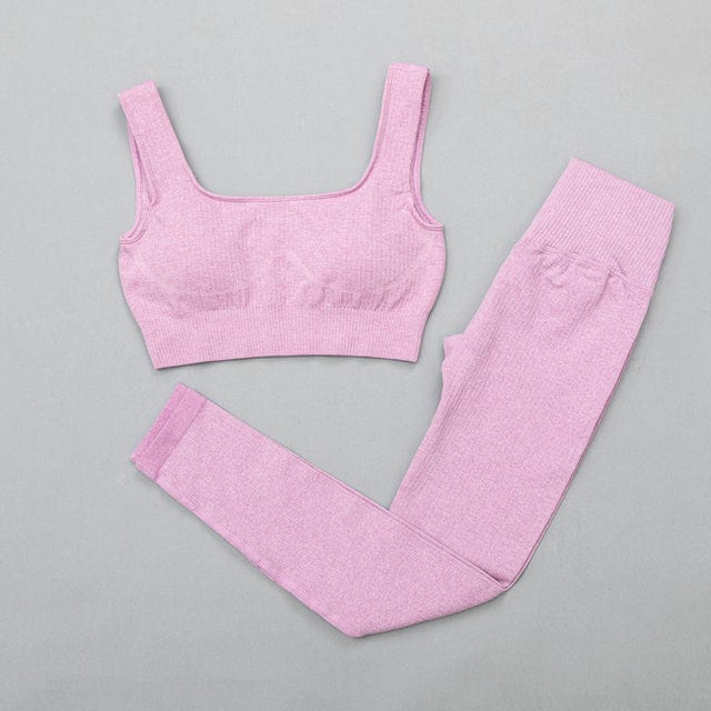 Conjunto deportivo con top y leggings-Laurene.es