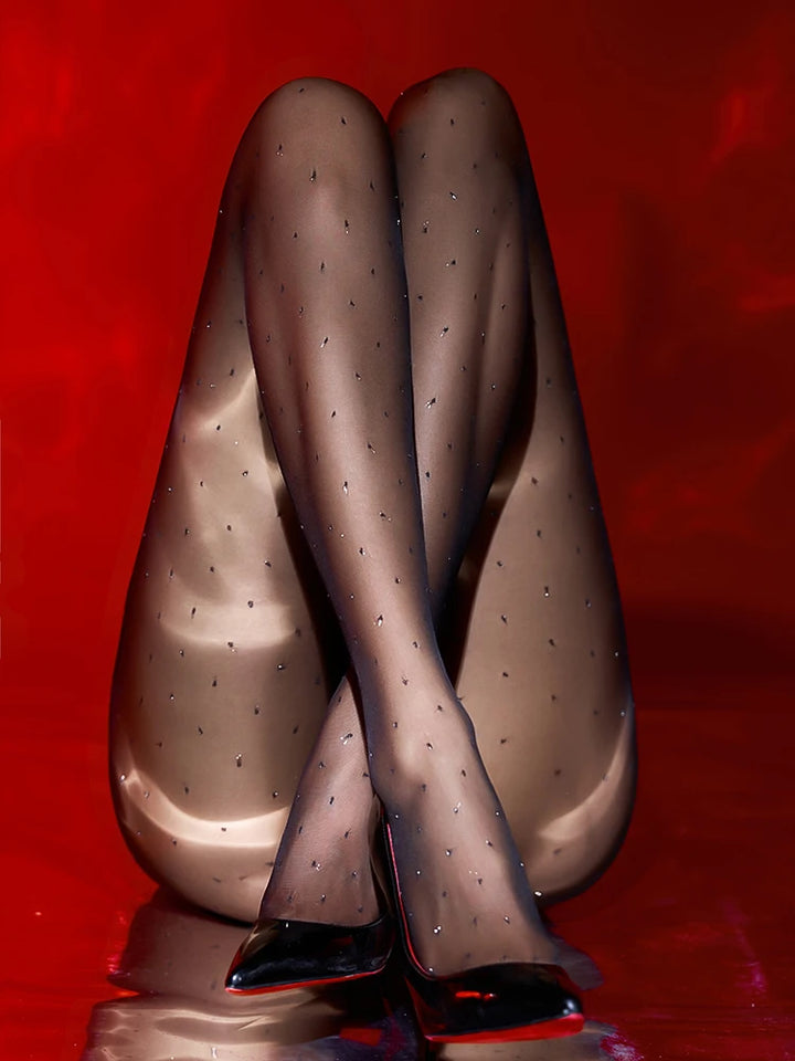 Pantis con efecto brillante