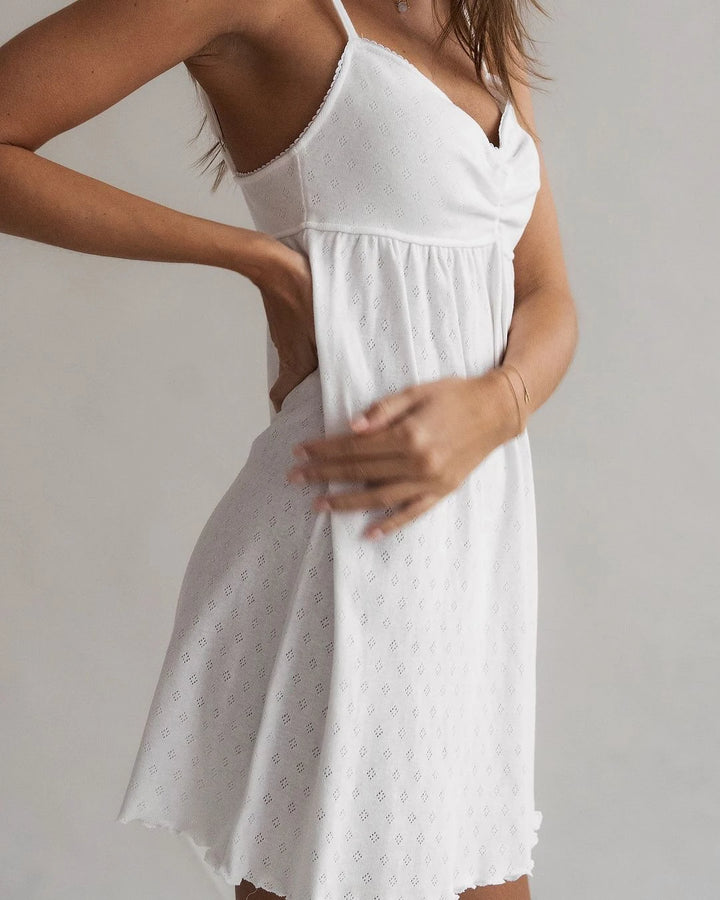 Camisón con cuello en V
