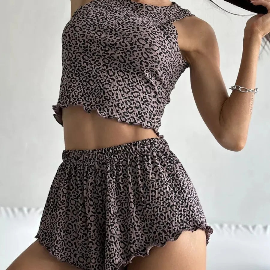 Pijama corto con estampado