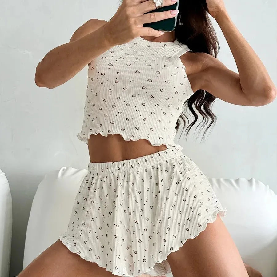 Pijama corto con estampado