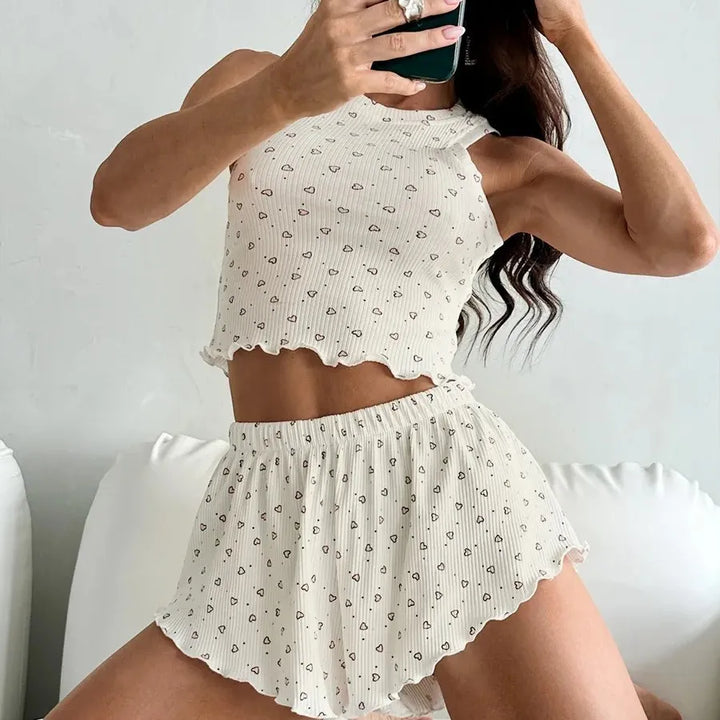 Pijama corto con estampado