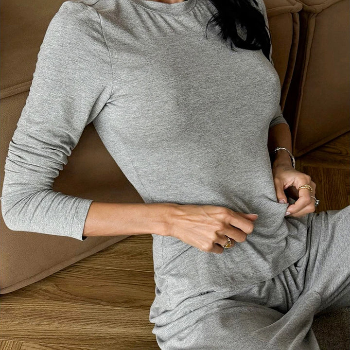 Conjunto de casa de tela lisa