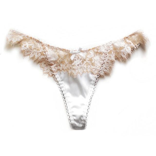 Tanga con franja de encaje-Laurene.es