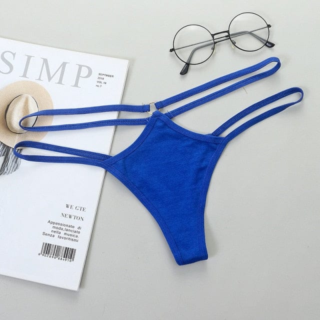 Tanga con tiras laterales dobles-Laurene.es