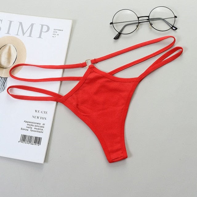 Tanga con tiras laterales dobles-Laurene.es