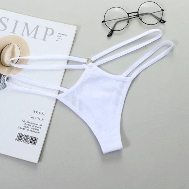 Tanga con tiras laterales dobles-Laurene.es