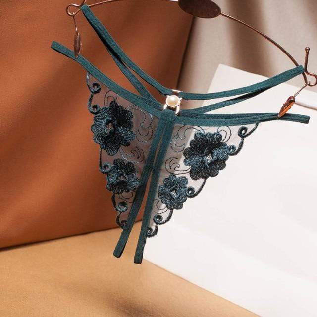 Tanga con tiras laterales y recortes-Laurene.es