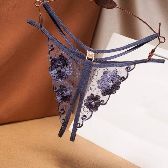 Tanga con tiras laterales y recortes-Laurene.es