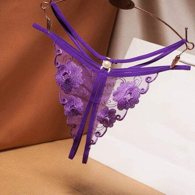 Tanga con tiras laterales y recortes-Laurene.es