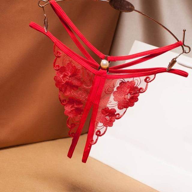 Tanga con tiras laterales y recortes-Laurene.es