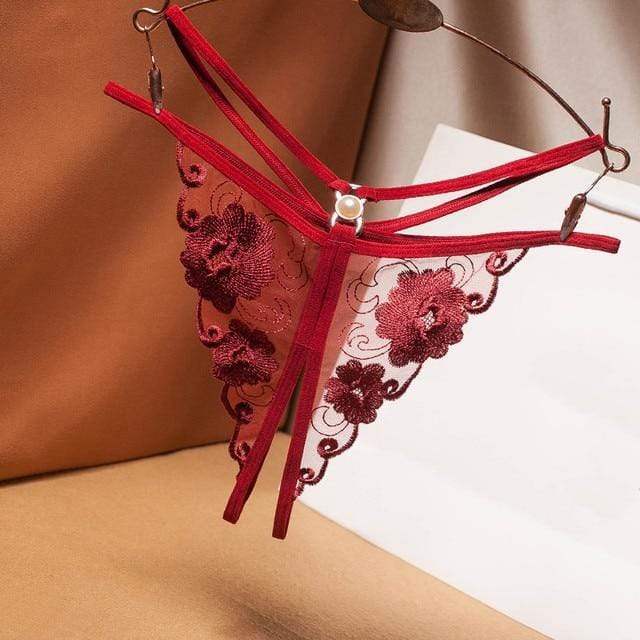 Tanga con tiras laterales y recortes-Laurene.es