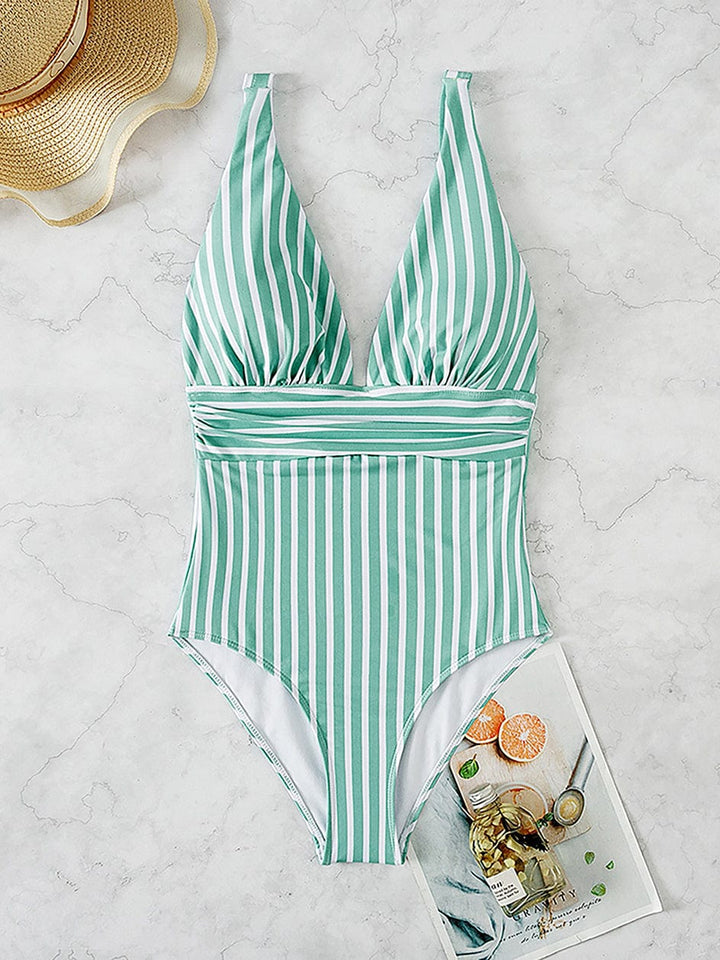 Bañador con diseño a rayas Stripe-Laurene.es