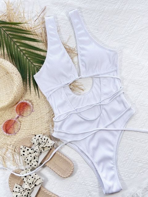 Bañador con lazada en talle Emily-Laurene.es