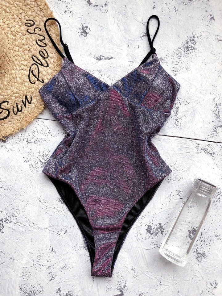 Bañador de tela brillante Harper-Laurene.es