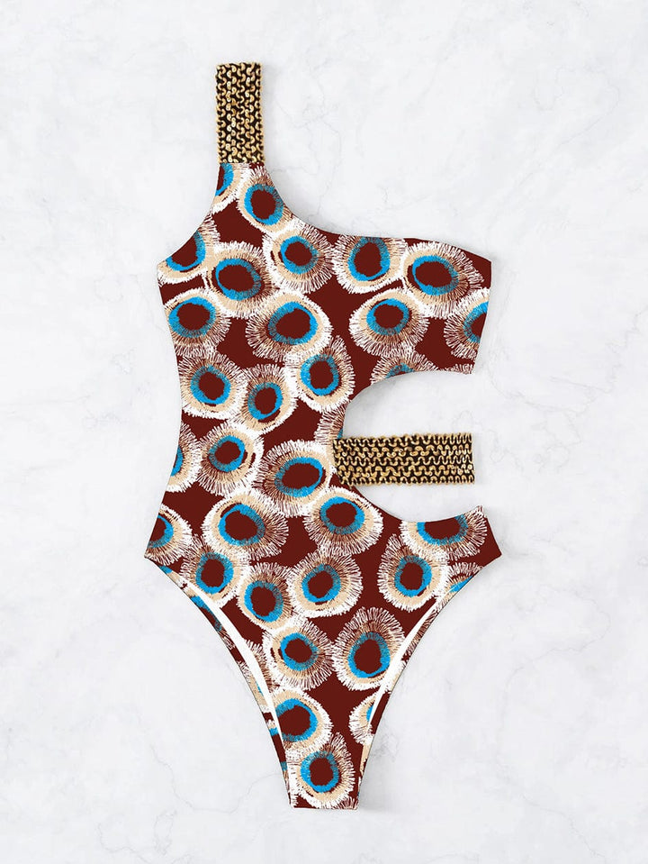 Bañador estampado de un sólo hombro Dagma-Laurene.es