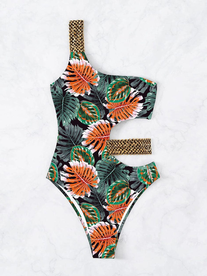 Bañador estampado de un sólo hombro Dagma-Laurene.es