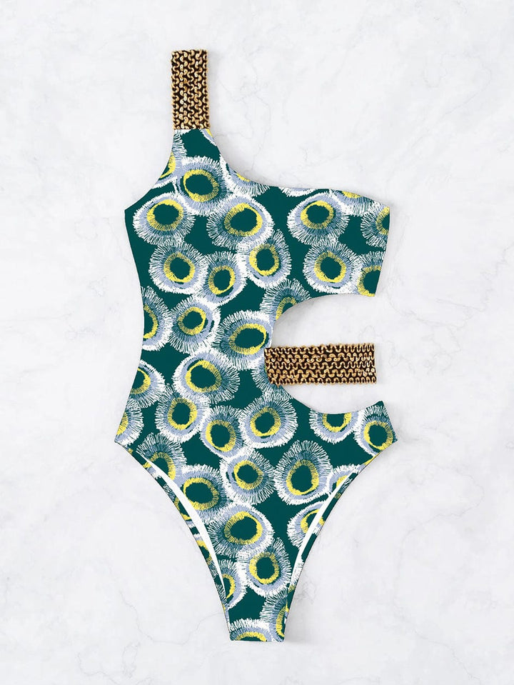 Bañador estampado de un sólo hombro Dagma-Laurene.es