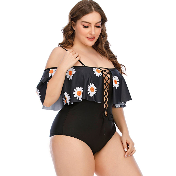 Bañador plus size con motivo de margaritas Melton-Laurene.es
