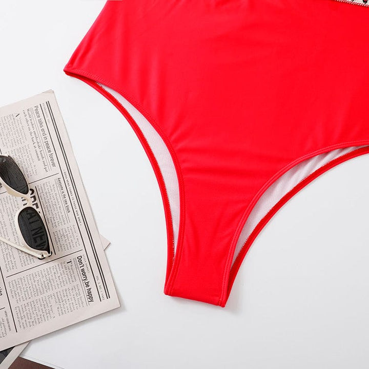 Bañador rojo plus size Visalia-Laurene.es