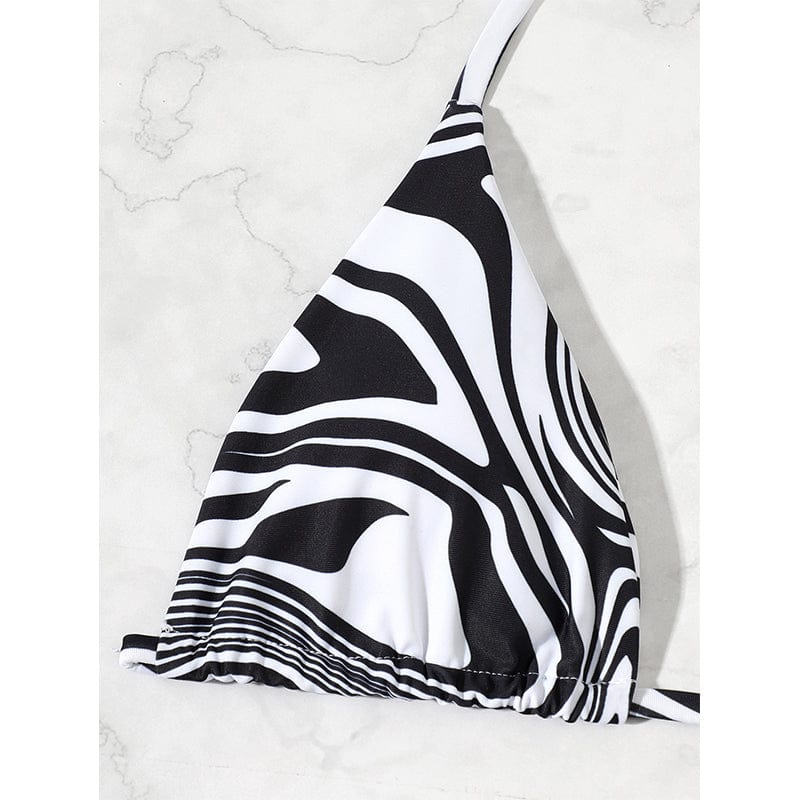 Biquini con estampado de cebra Daphne-Laurene.es