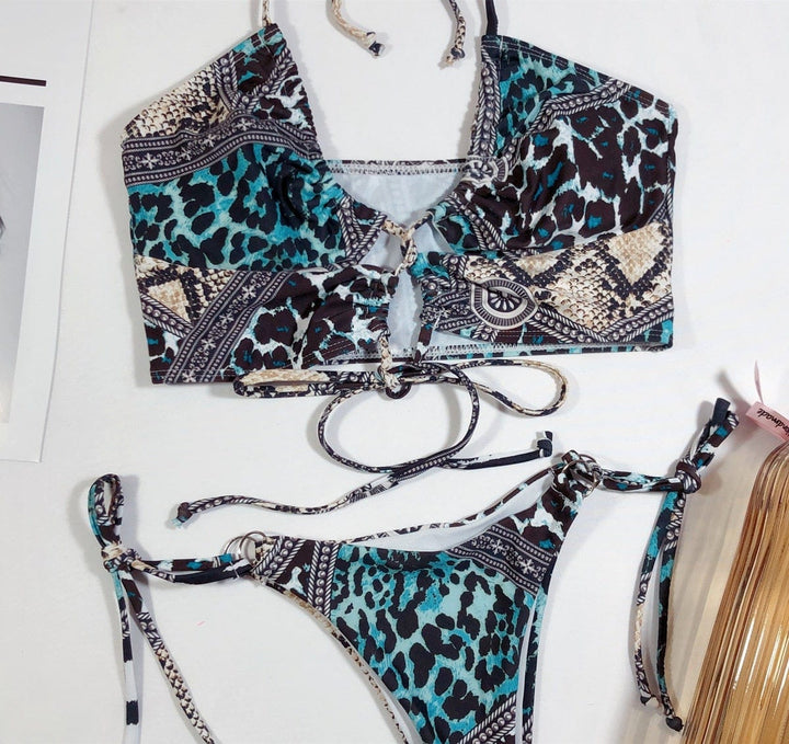 Biquini con estampado de leopardo Susan-Laurene.es