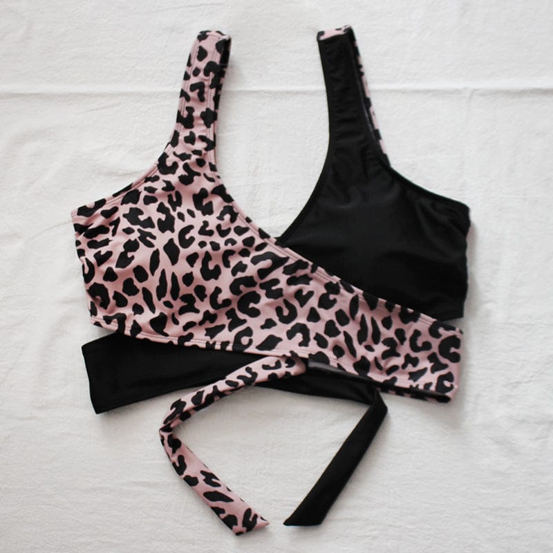 Biquini con estampado de leopardo plus size Warren-Laurene.es