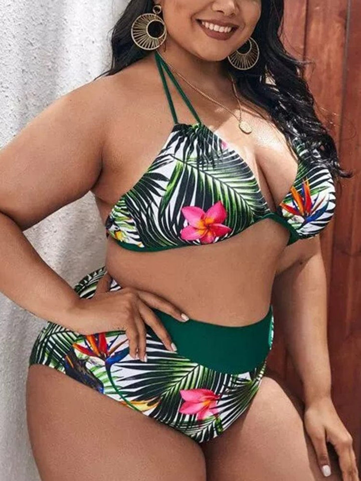 Biquini plus size con motivo tropical Sonoma-Laurene.es