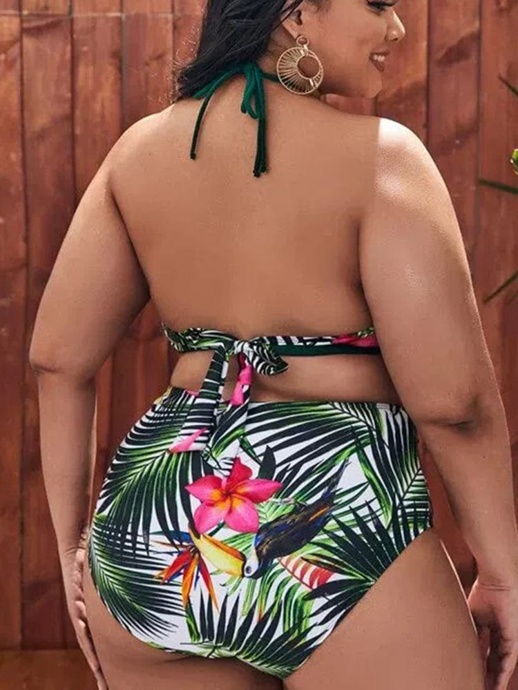 Biquini plus size con motivo tropical Sonoma-Laurene.es