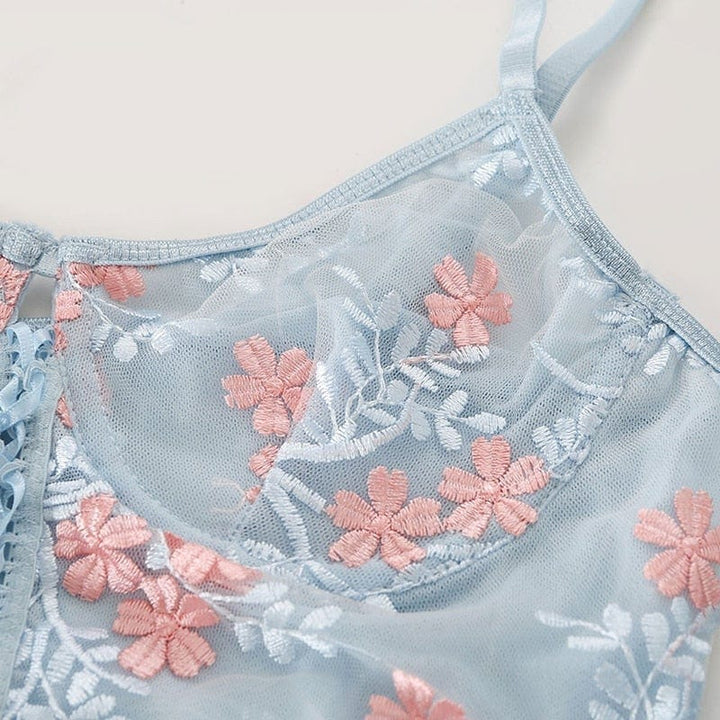 Body con bordado floral Grace-Laurene.es