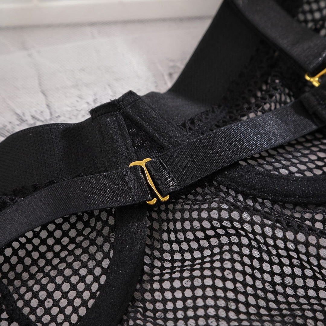 Body de malla con choker Tiffany-Laurene.es