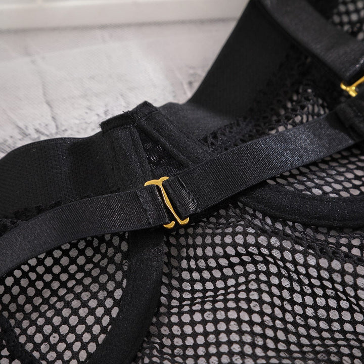 Body de malla con choker Tiffany-Laurene.es