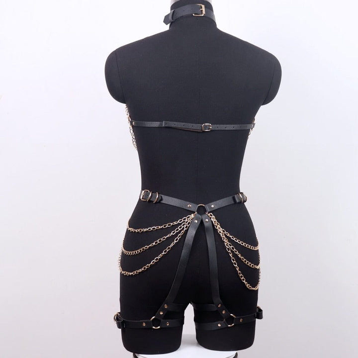 Conjunto de arneses con cadenas-Laurene.es