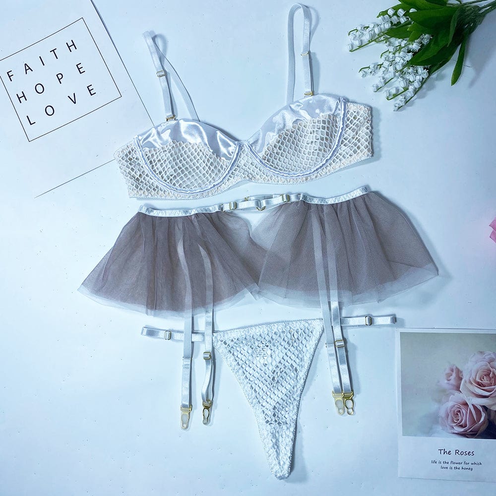 Conjunto de lencería con rejilla Epsom-Laurene.es