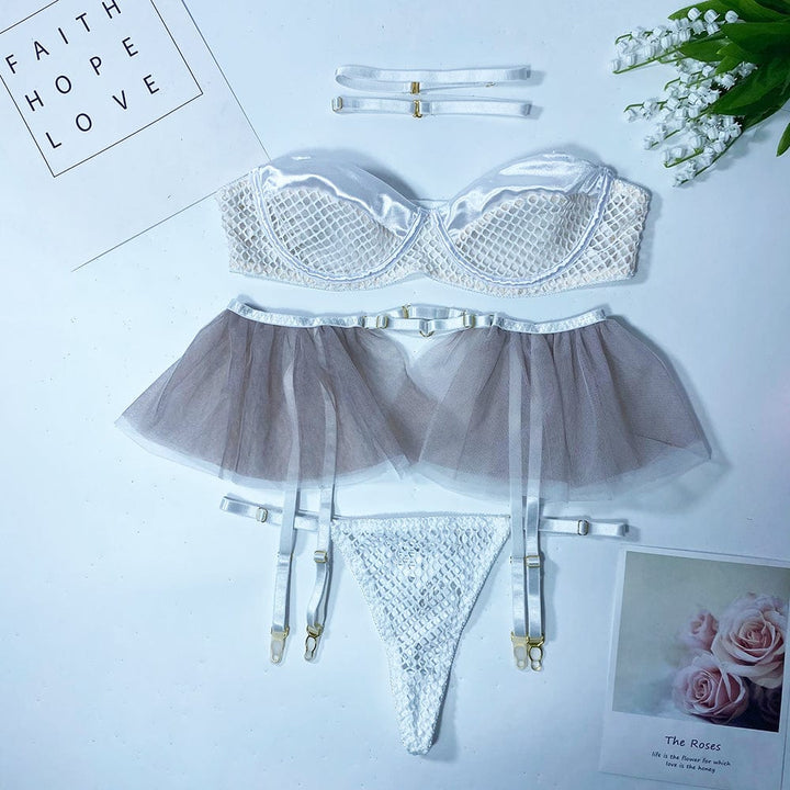 Conjunto de lencería con rejilla Epsom-Laurene.es