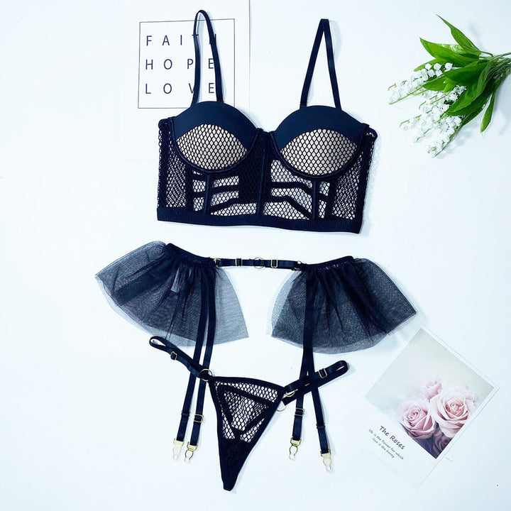 Conjunto de lencería con rejilla Epsom-Laurene.es
