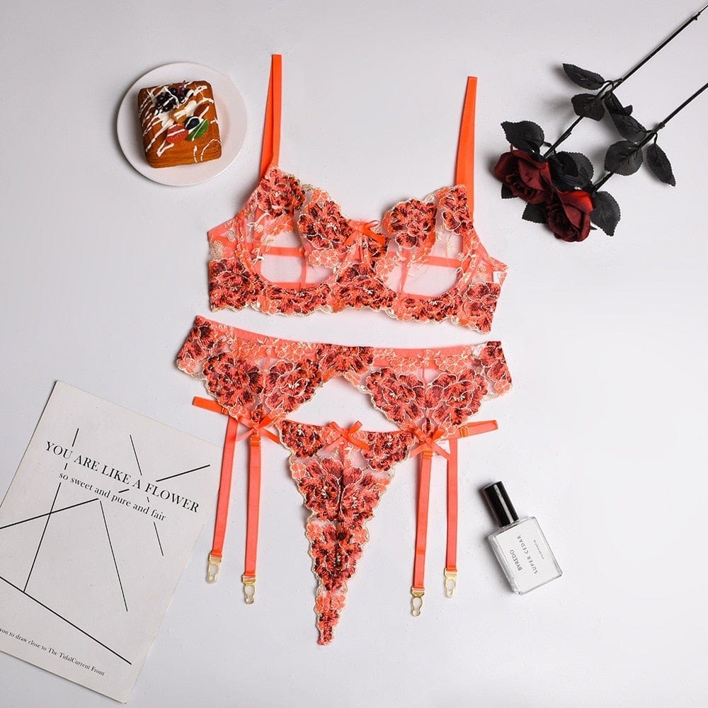 Conjunto de lencería de encaje Palma-Laurene.es