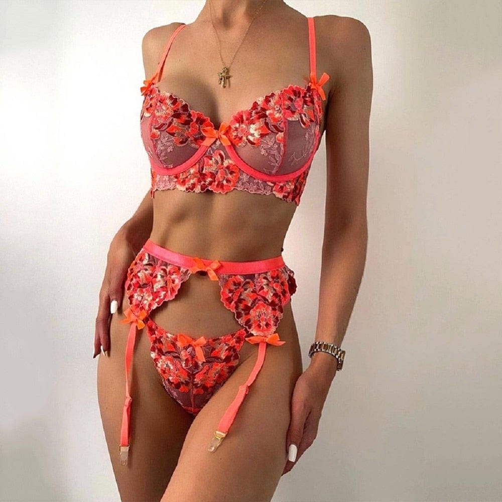 Conjunto de lencería de encaje Palma-Laurene.es
