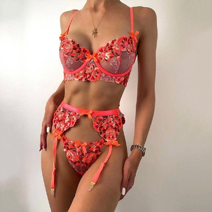 Conjunto de lencería de encaje Palma-Laurene.es