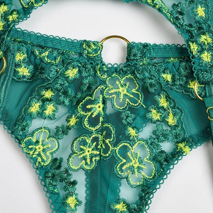 Conjunto de lencería verde Newbury-Laurene.es