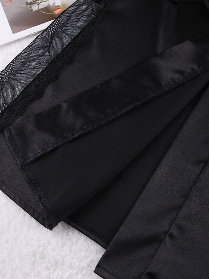 Conjunto de satén con bata Luisa-Laurene.es