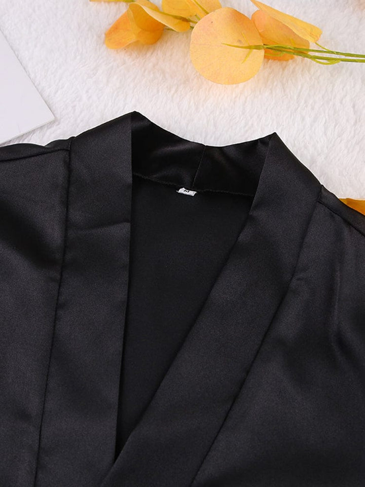 Conjunto de satén con bata Luisa-Laurene.es